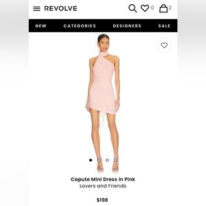 Revolve Lovers & Friends pink mini dress
